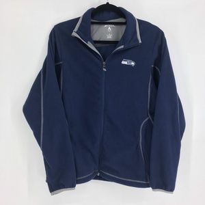 Seattle Seahawks Fleece Jacket Size Lg